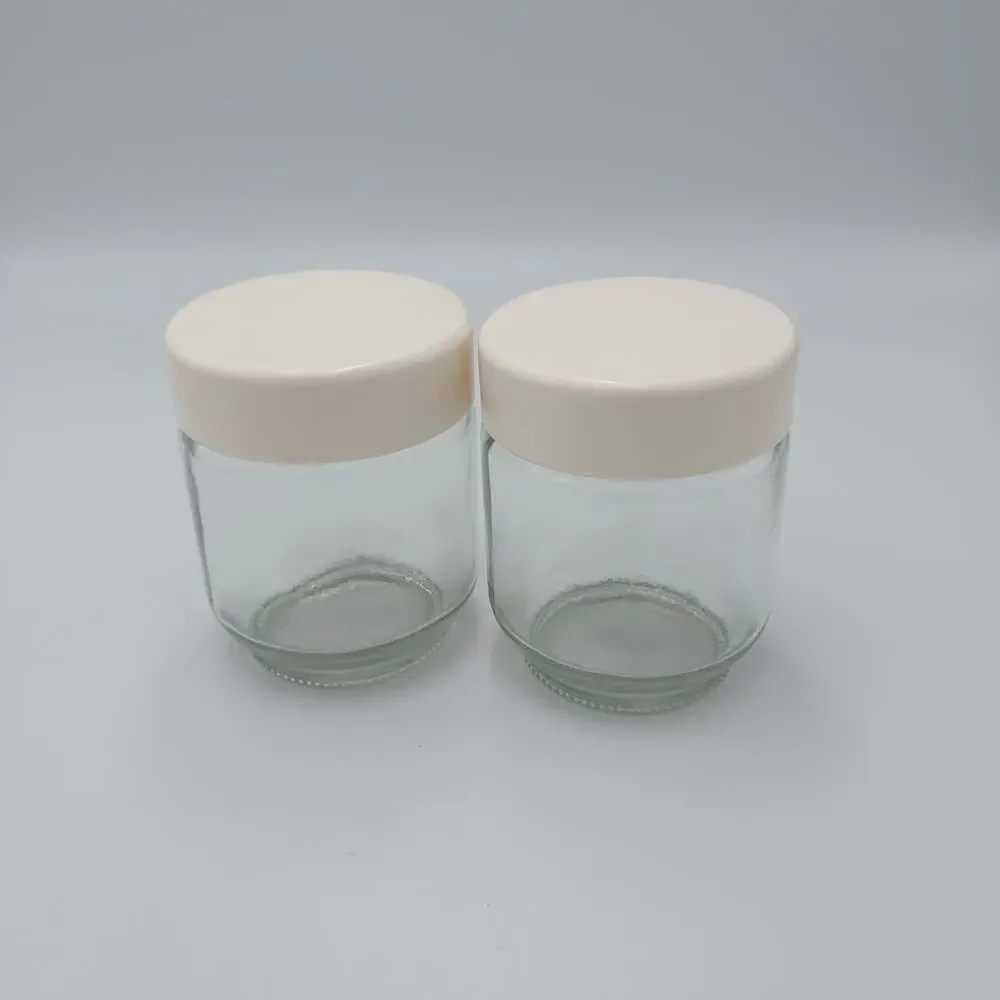 2 Euro Cuisine Yogurt Maker YM80/YM100 Replacement Screw Top Glass Jar